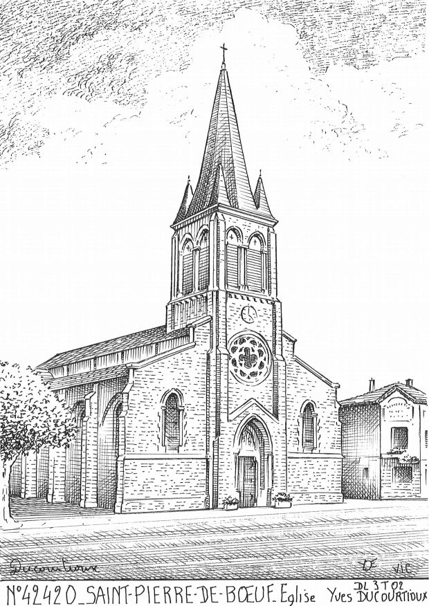 N 42420 - ST PIERRE DE BOEUF - église
